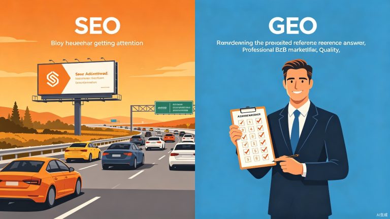 GEO就是给AI做的SEO吗？一个比喻说清两者本质不同