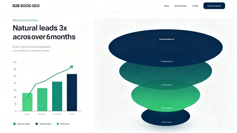B2B SaaS的GEO实践：6个月自然线索翻3倍的方法论