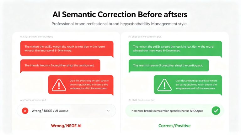 品牌在AI搜索遭负面误导？语义纠偏的4步修复法