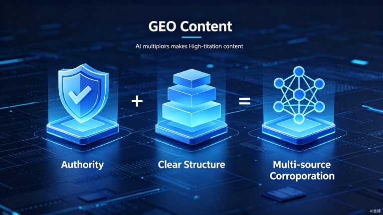 一个公式搞定GEO内容：权威性 + 结构清晰 + 多源佐证