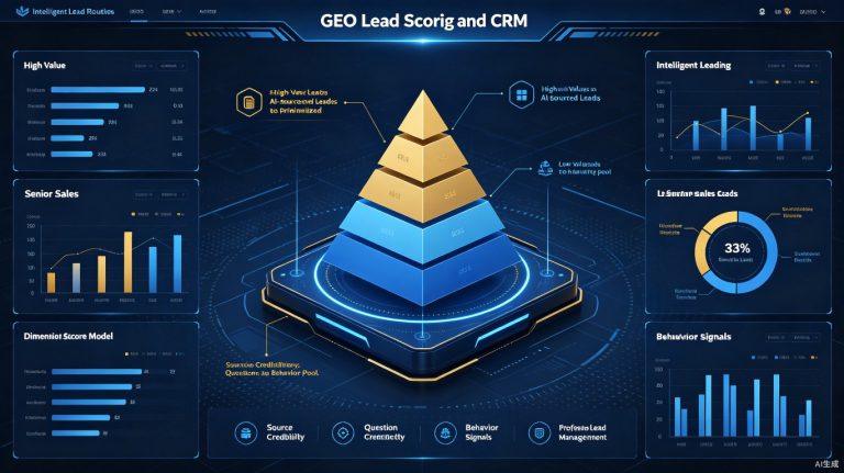 GEO线索怎么评分与跟进？用CRM承接AI搜索带来的精准流量