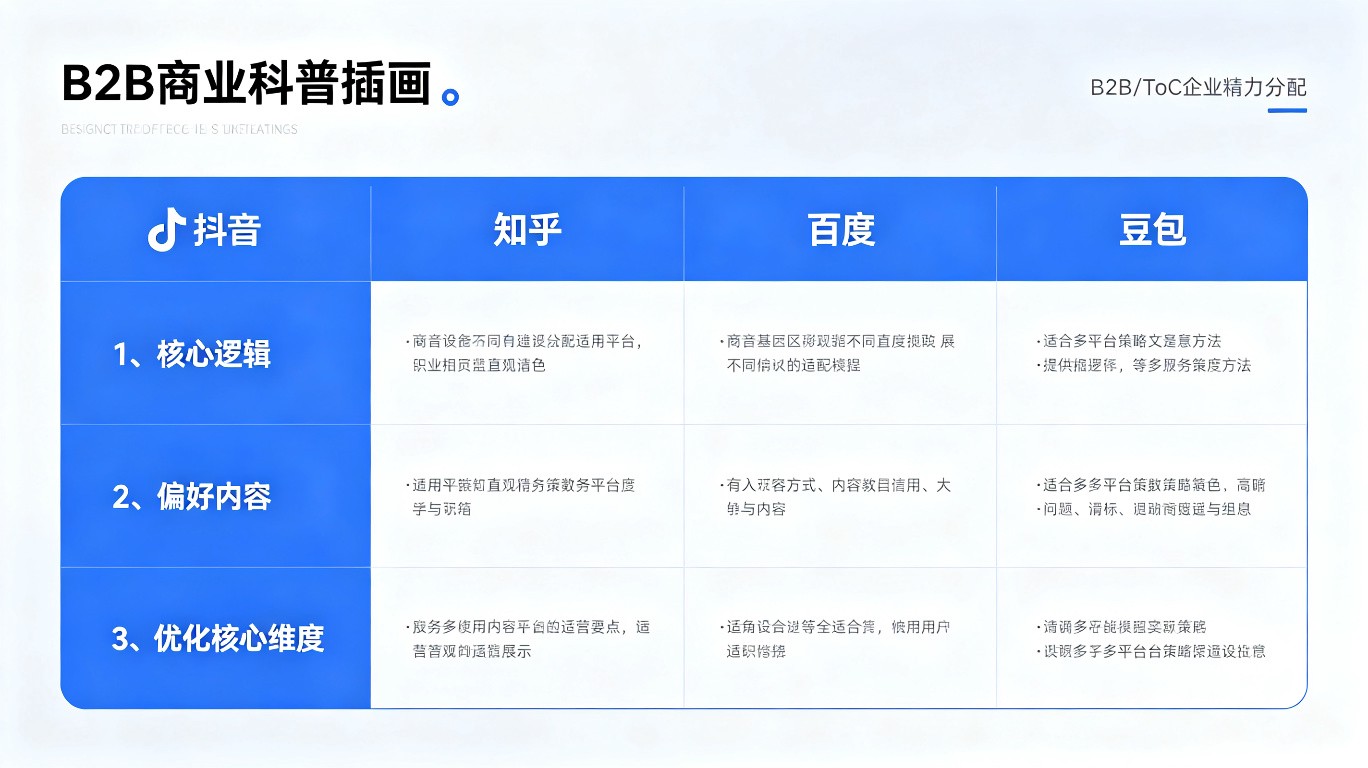 四大平台内容适配策略