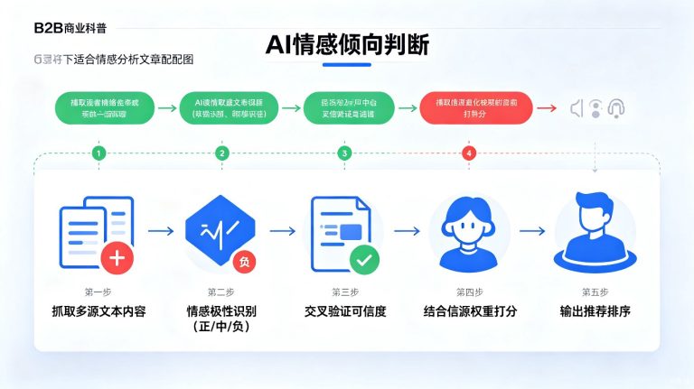 AI搜索中的情感倾向分析：正负评价如何影响品牌推荐