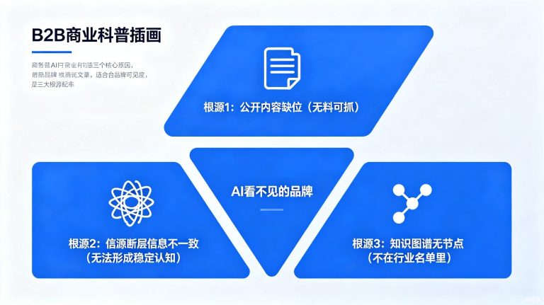 为什么AI完全不知道你的品牌？AI不可见的三大根源与解决路径