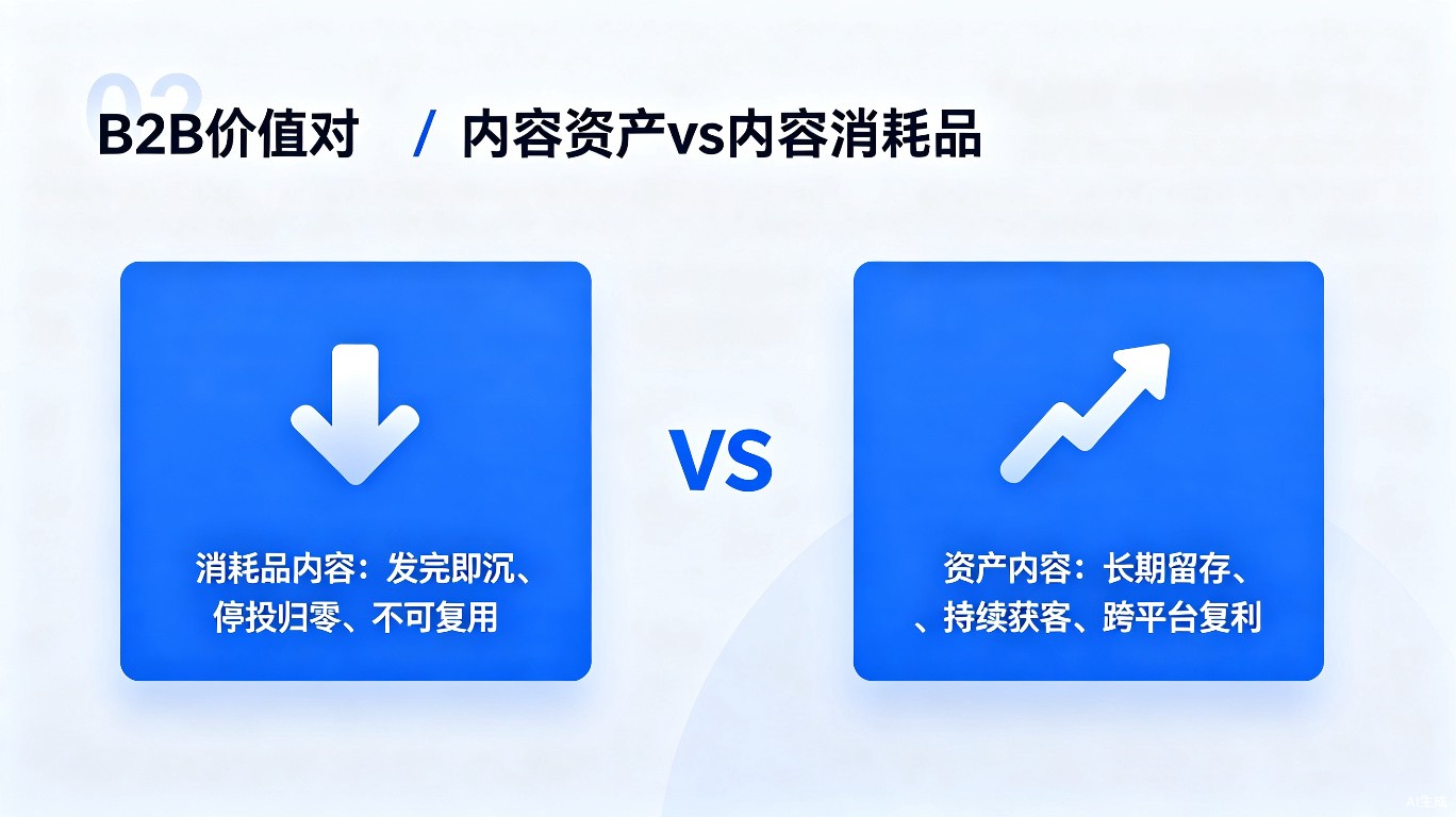 内容资产vs内容消耗品对比