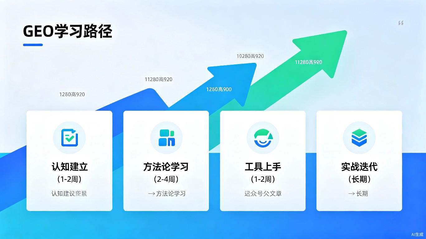 GEO学习路径四阶段