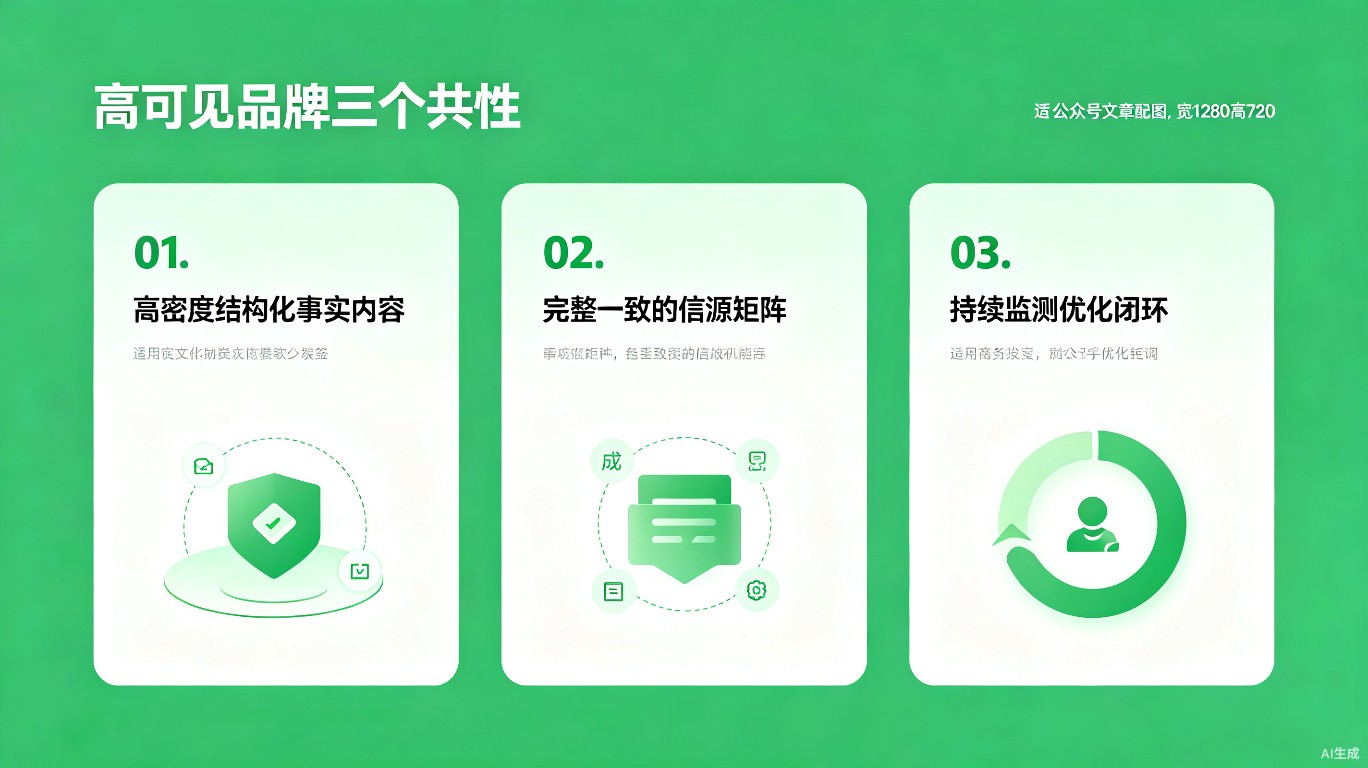 高可见品牌三个共性