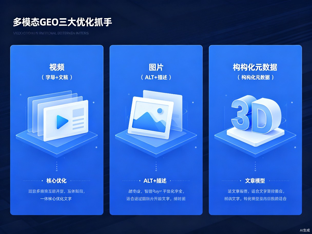 多模态GEO三大优化抓手