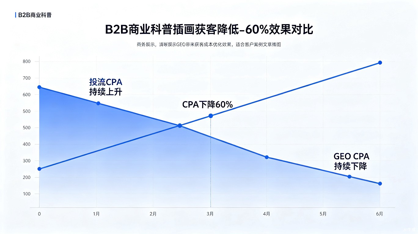 获客成本下降60%效果曲线