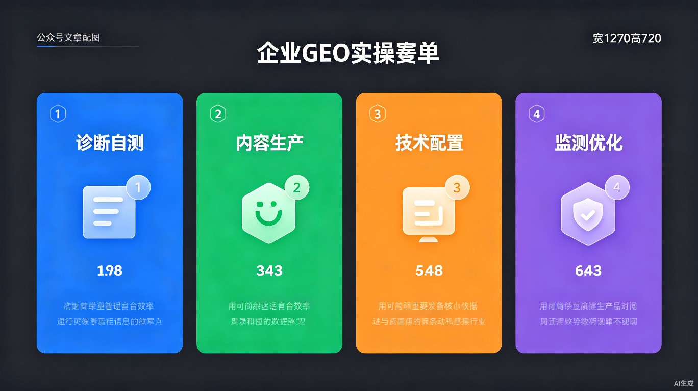 企业GEO实操清单四模块